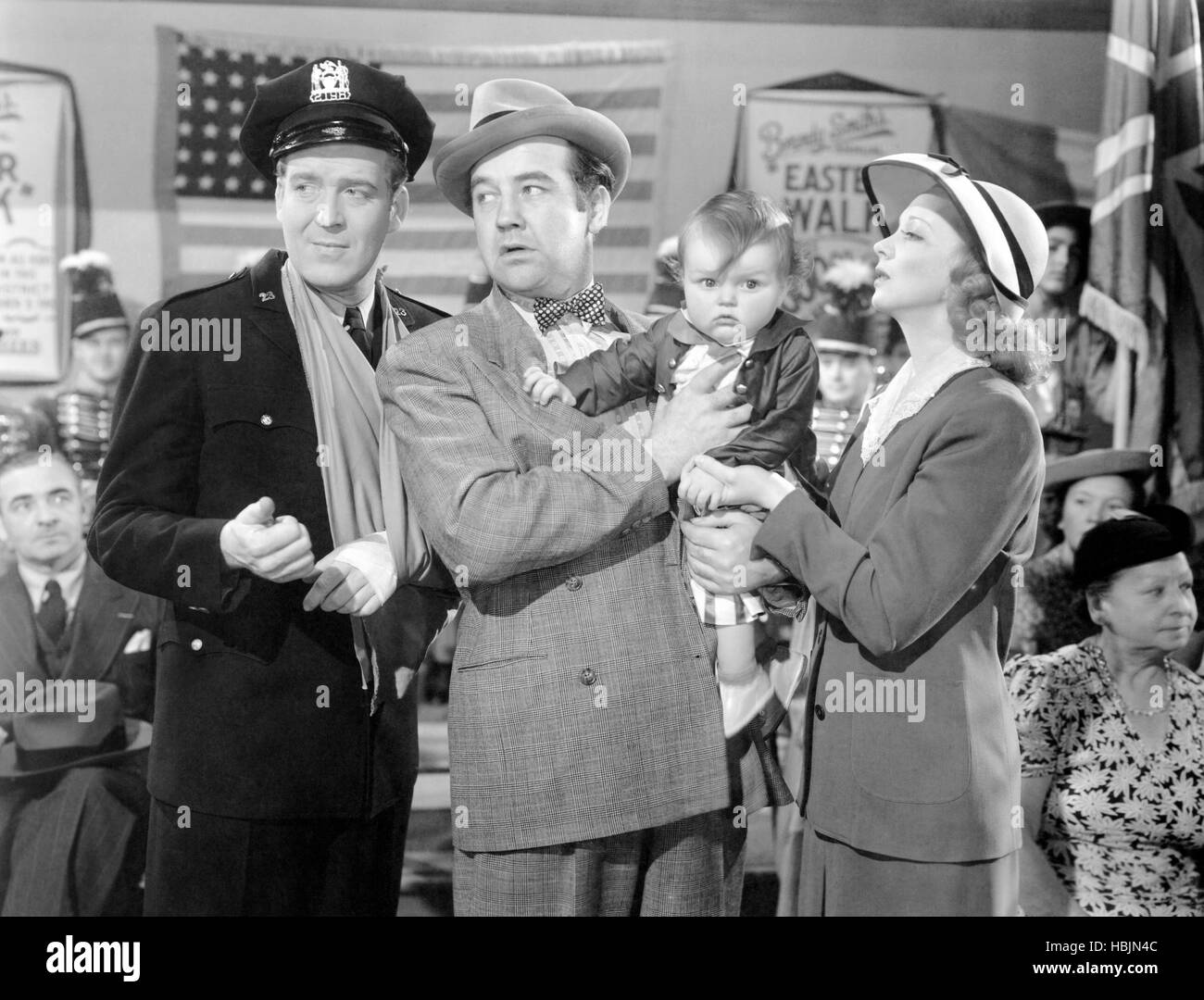 BUTCH MINDS THE BABY, from left Dick Foran, Broderick Crawford, H