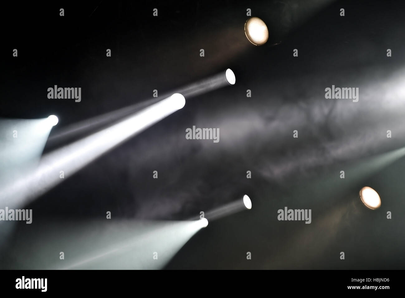 Professional stage lights during entertainment event Stock Photo