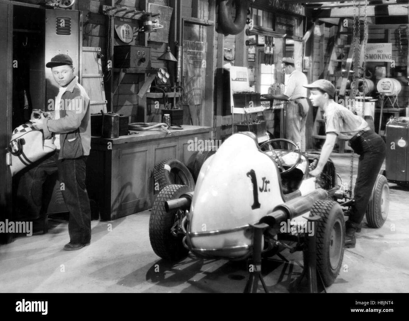 THE BIG WHEEL, Mickey Rooney, Mary Hatcher (far right), 1949 Stock