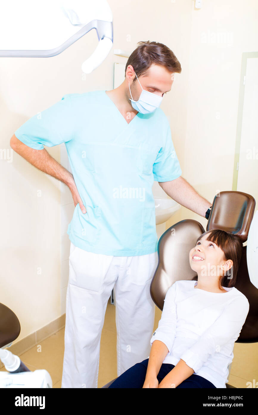 Little girl at the Dentist Stock Photo - Alamy