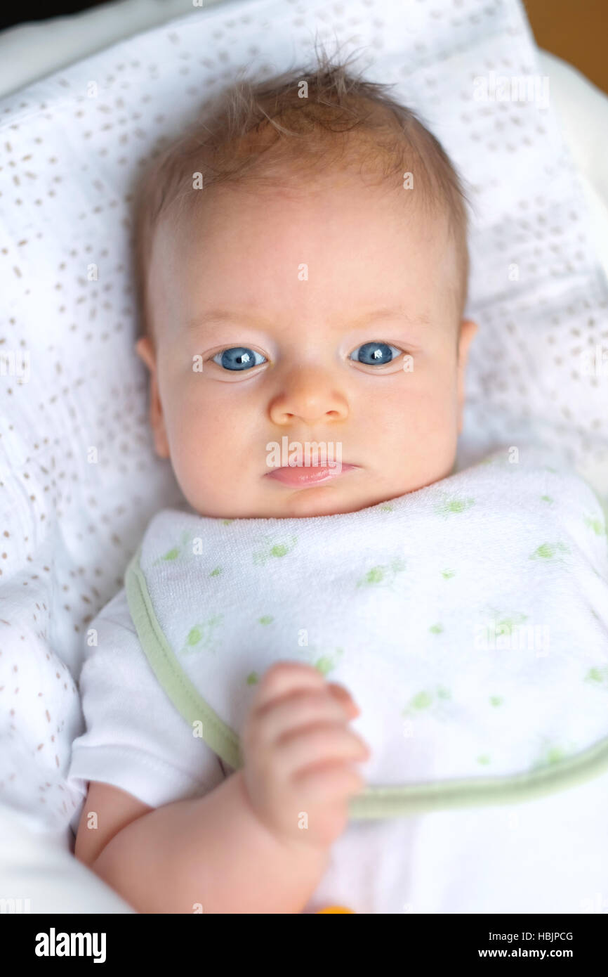Three months old baby stock photo alamy