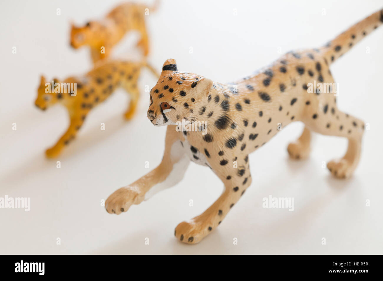 Cheetah animal figures Stock Photo - Alamy