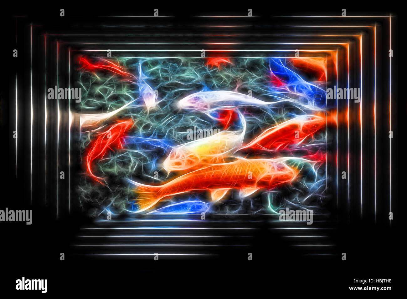 Koi fish card hi-res stock photography and images - Alamy