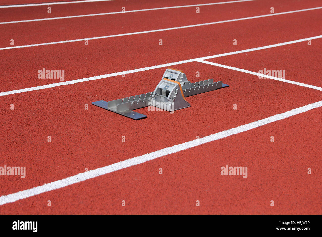 Athletics starting blocks hires stock photography and images Alamy