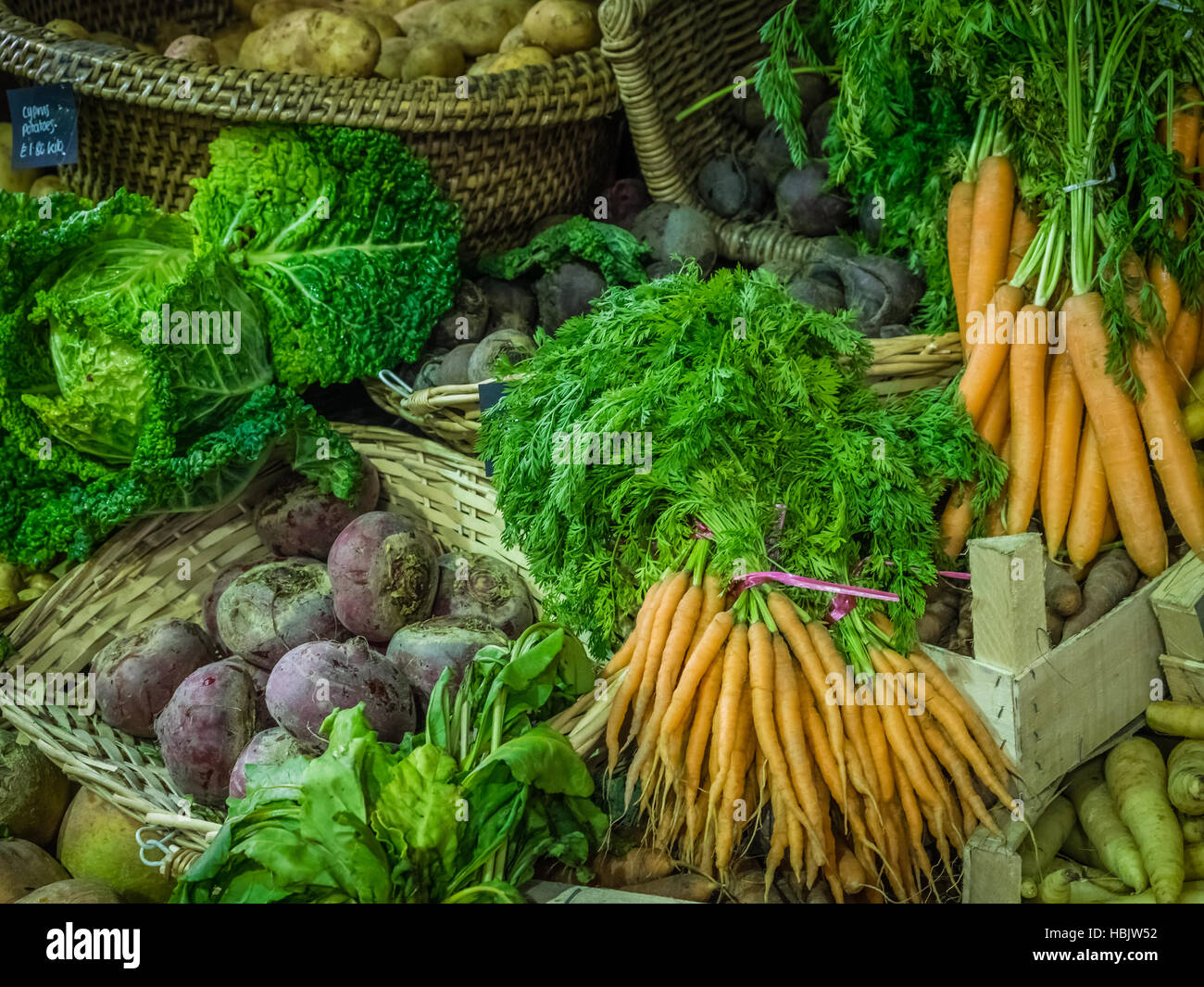 Fresh vegetables in boxes on sale Stock Photo Alamy