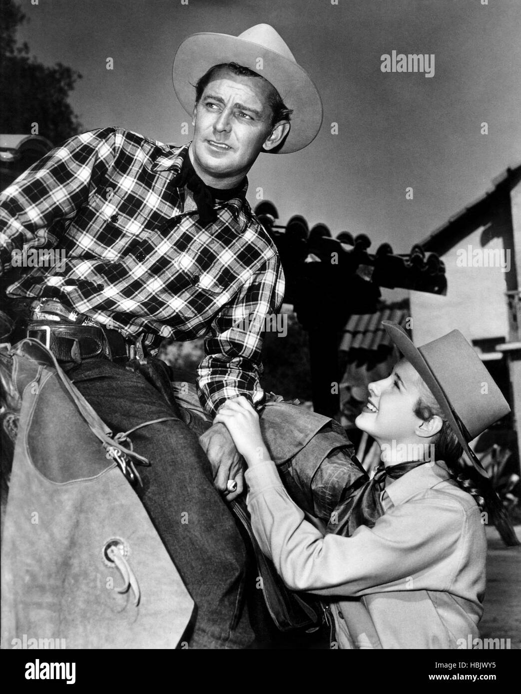 BRANDED, from left, Alan Ladd, Mona Freeman, 1950 Stock Photo