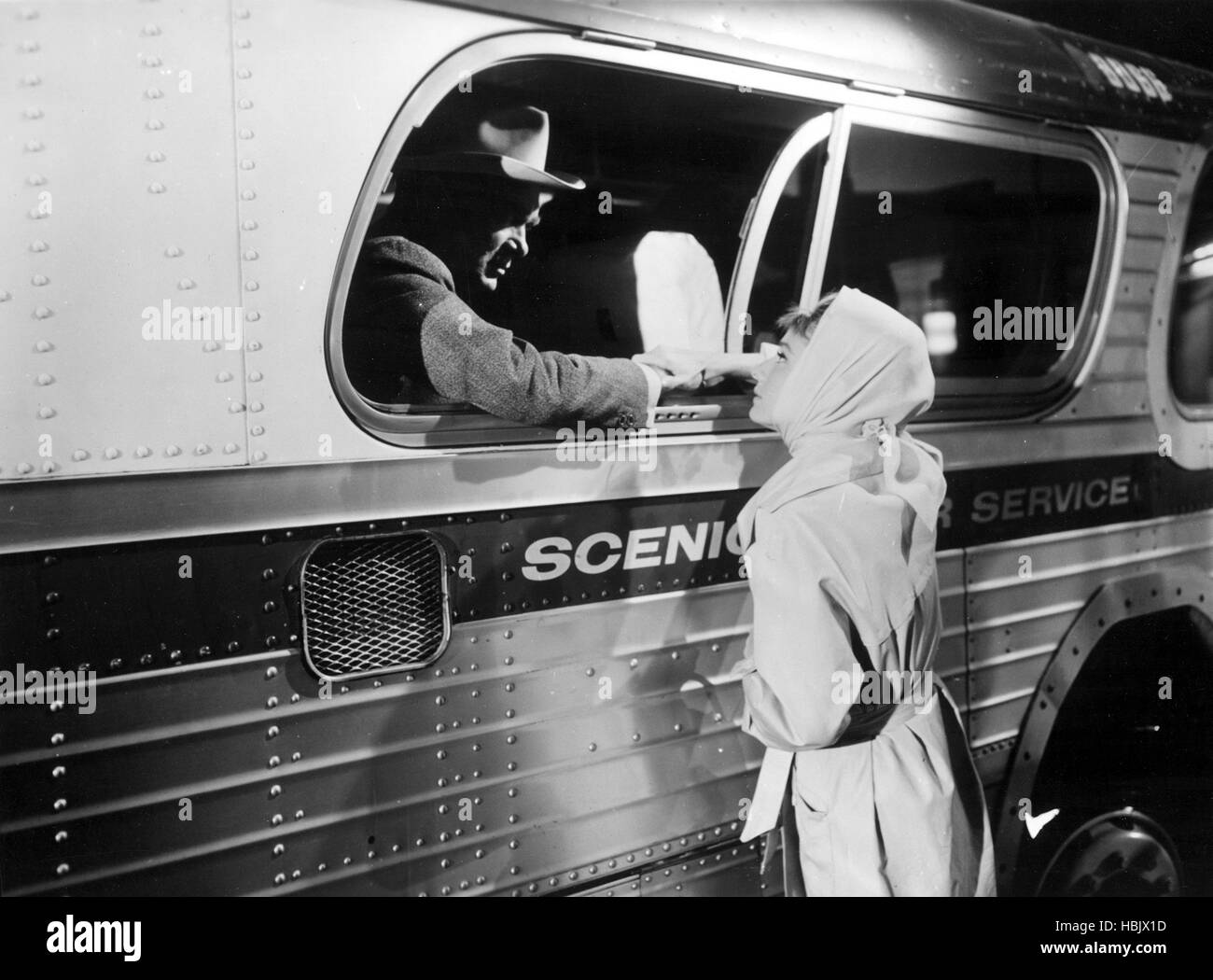 BREAKFAST AT TIFFANY'S, Audrey Hepburn, Buddy Ebsen, 1961 Stock Photo