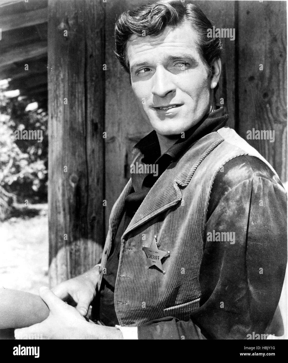 THE BRASS LEGEND, Hugh O'Brian, 1956 Stock Photo - Alamy