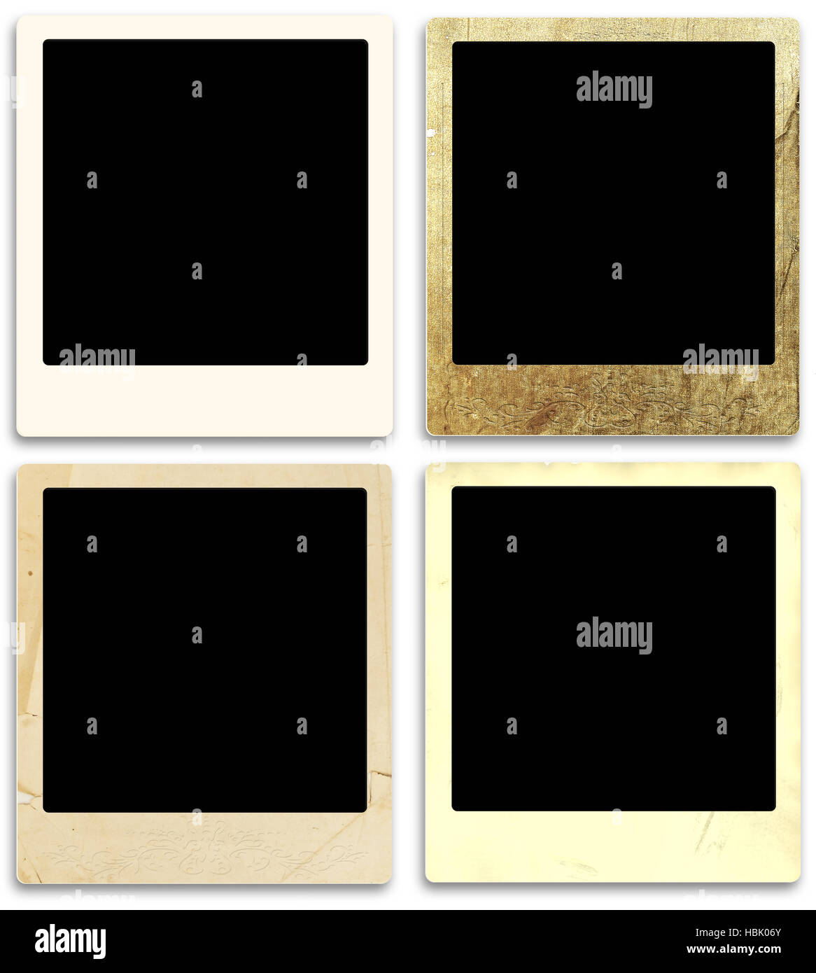 Set Of Vintage Frames Stock Photo Alamy