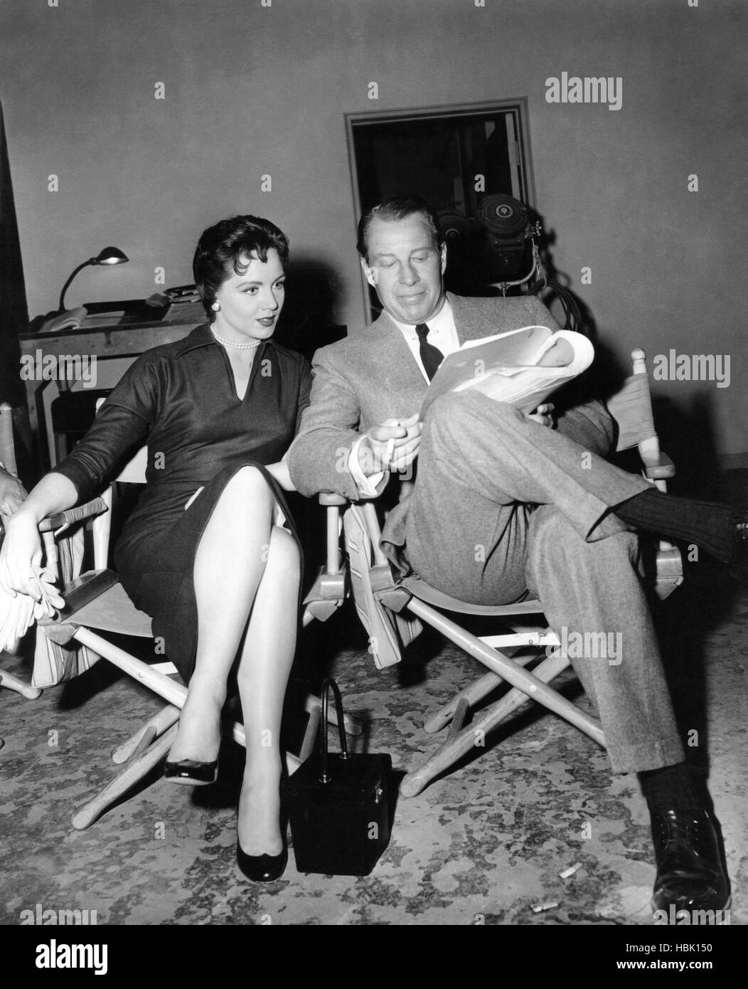 CALLING HOMOCIDE, from left: Kathleen Case, Bill Elliot, reading script ...