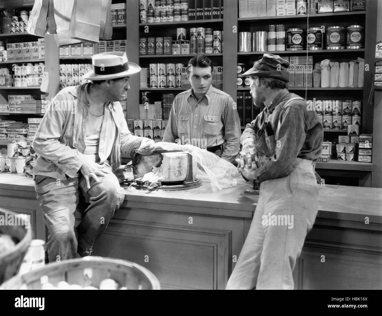 THE CABIN IN THE COTTON, Richard Barthelmess (center), 1932 Stock Photo ...