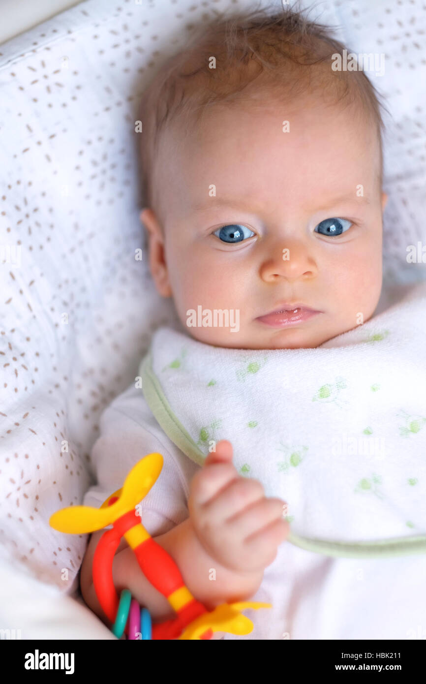 Three months old baby stock photo alamy