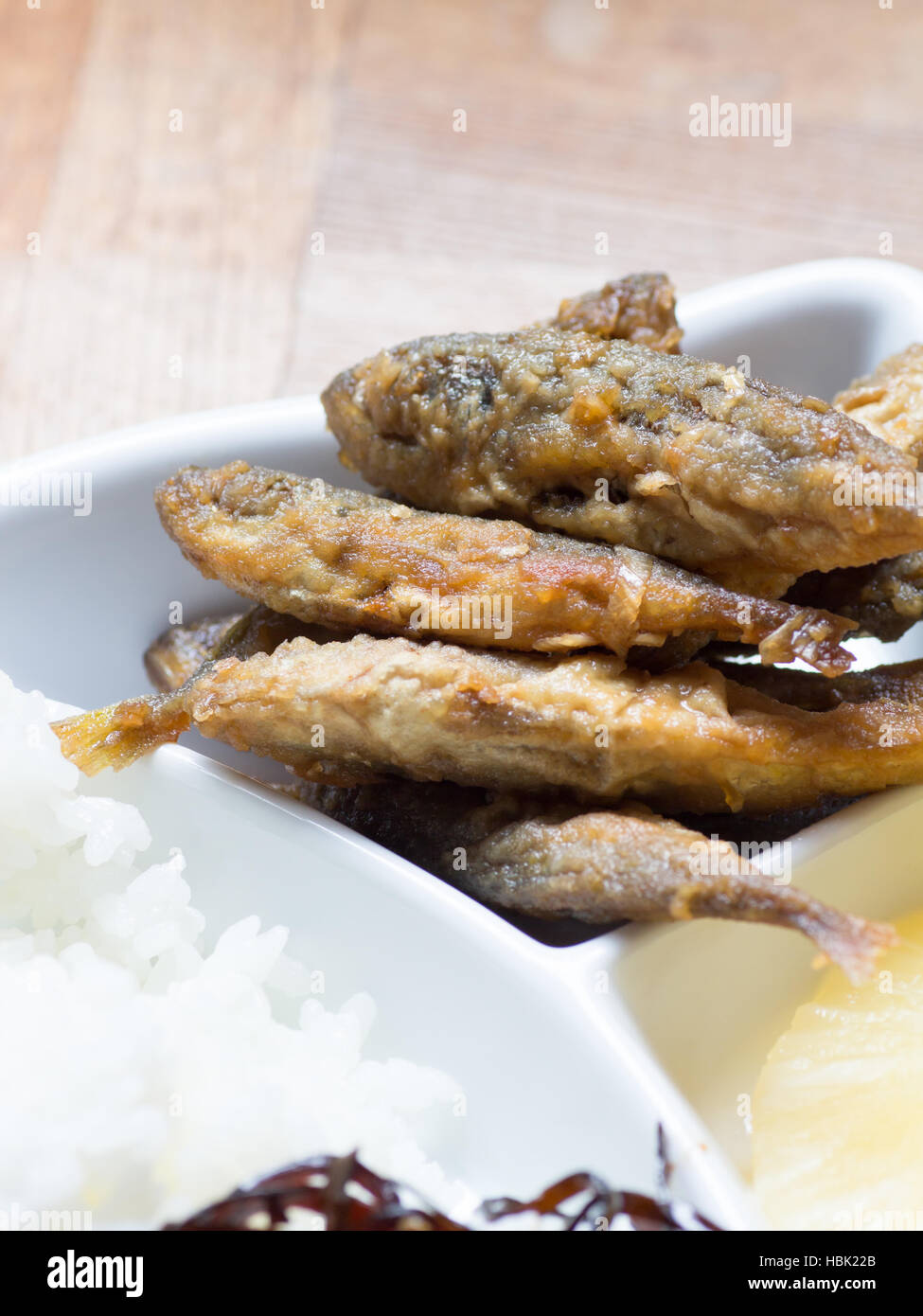 Japanese cuisine, fried fish marinade called Aji No Namban Stock Photo
