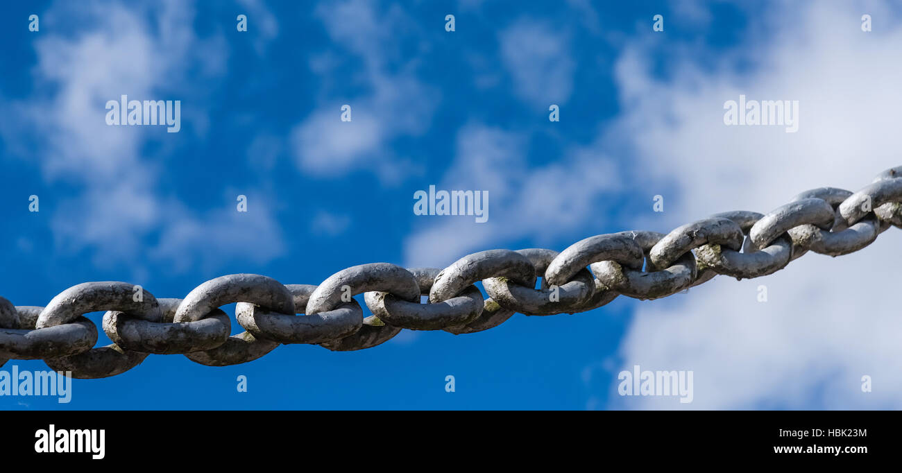 powerful iron chain Stock Photo