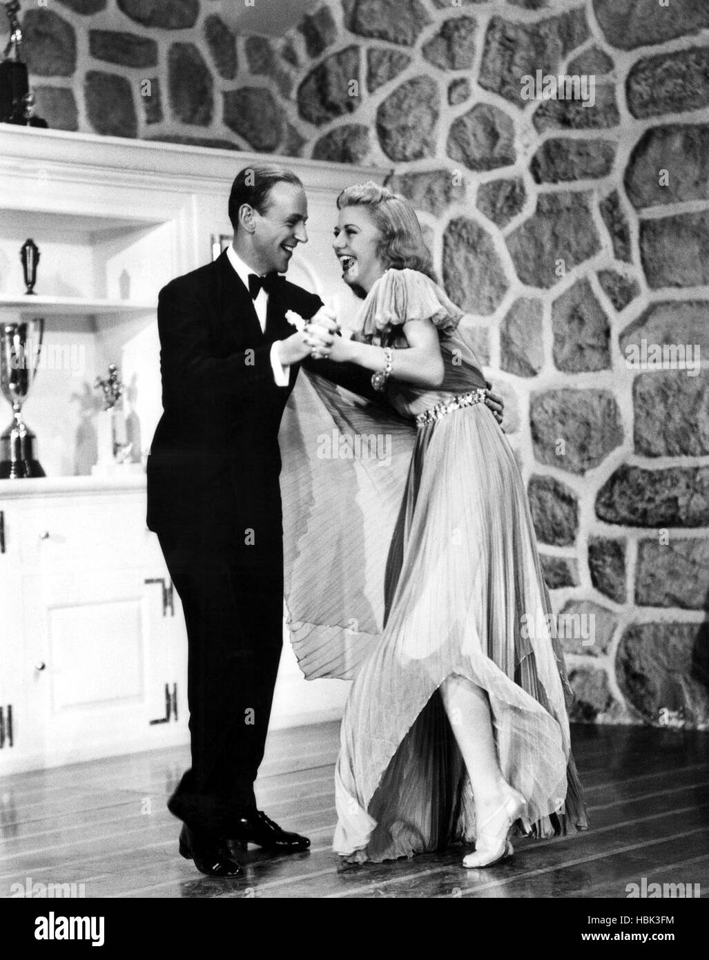 CAREFREE, Fred Astaire, Ginger Rogers, dancing 'The Yam,' 1938 Stock