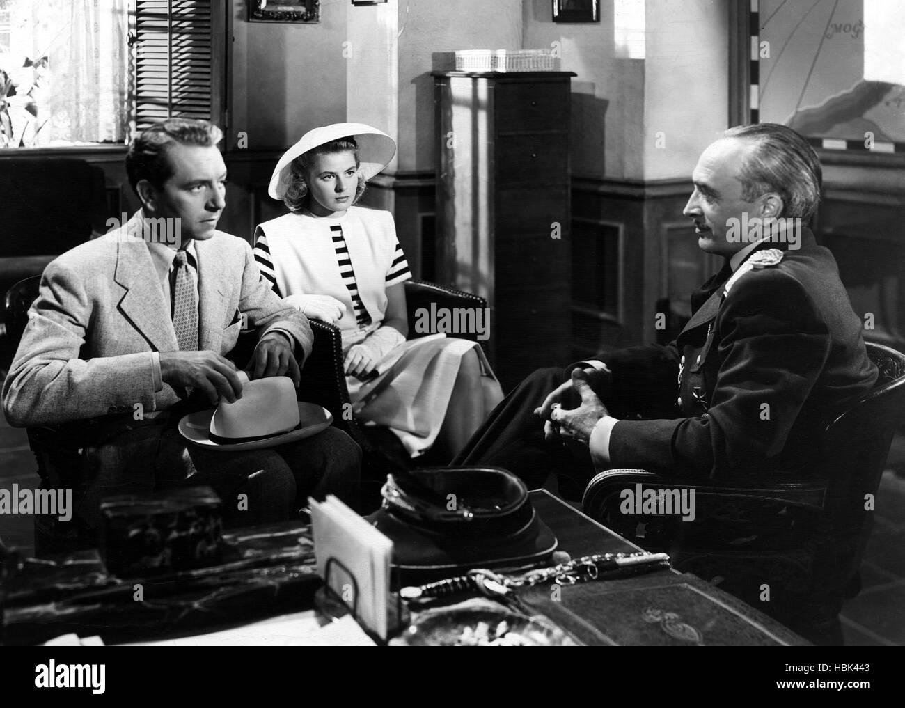 CASABLANCA, Paul Henreid, Ingrid Bergman, Conrad Veidt, 1942 Stock