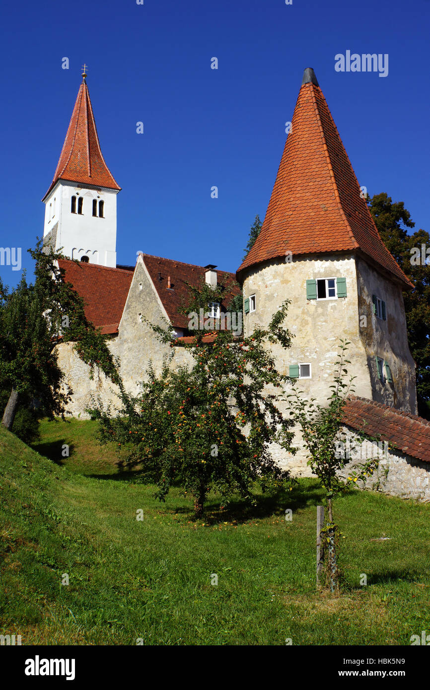 romanic basilica St. Jacob Stock Photo Alamy