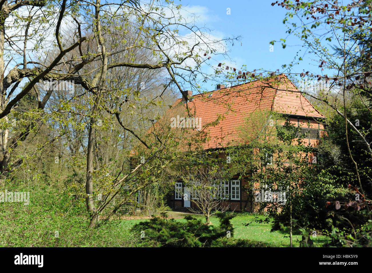 oil mill in Scheeßel, germany Stock Photo