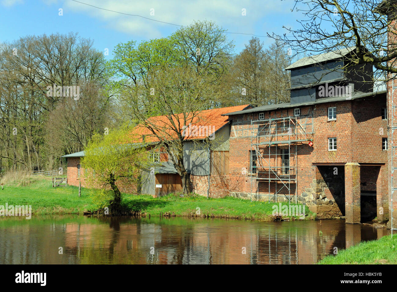 oil mill in Scheeßel, germany Stock Photo