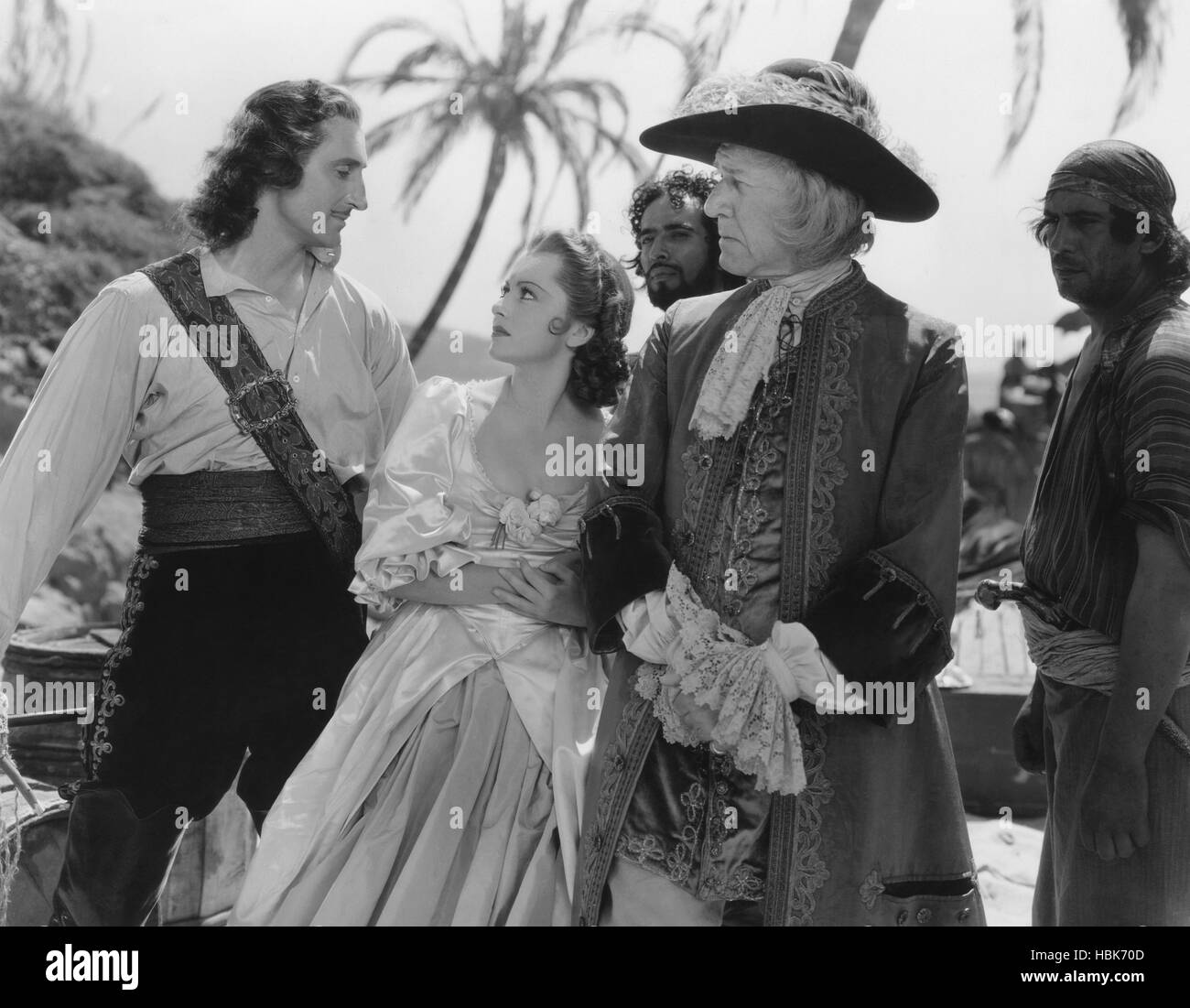 CAPTAIN BLOOD, from left: Basil Rathbone, Olivia de Havilland, Henry ...