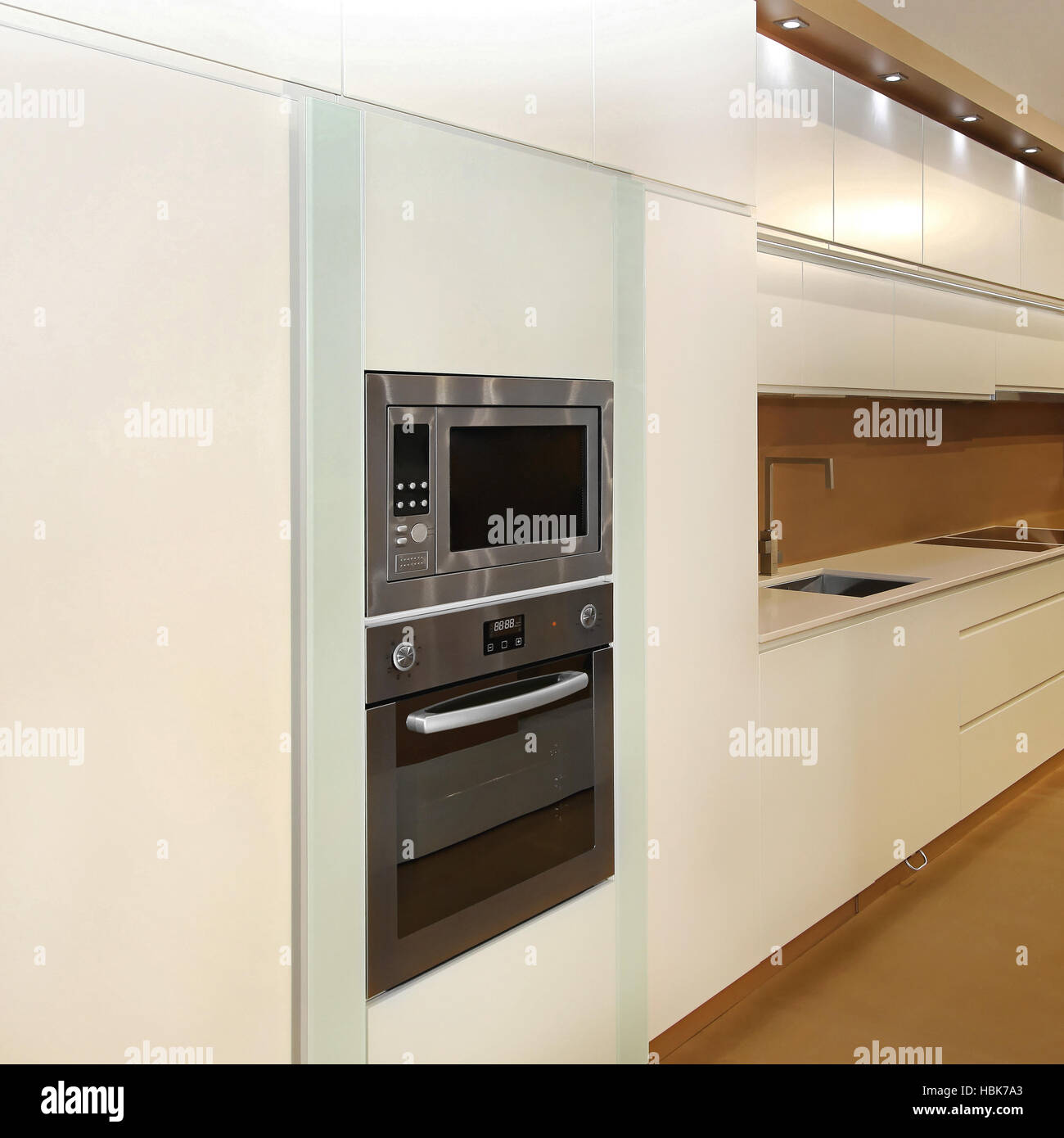 Microwave oven in cabinet hi-res stock photography and images - Alamy
