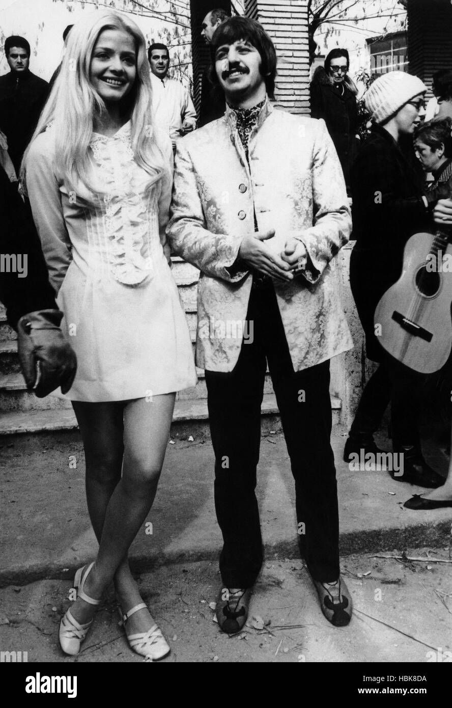CANDY, from left, Ewa Aulin, Ringo Starr, on-set, December 1967 Stock ...