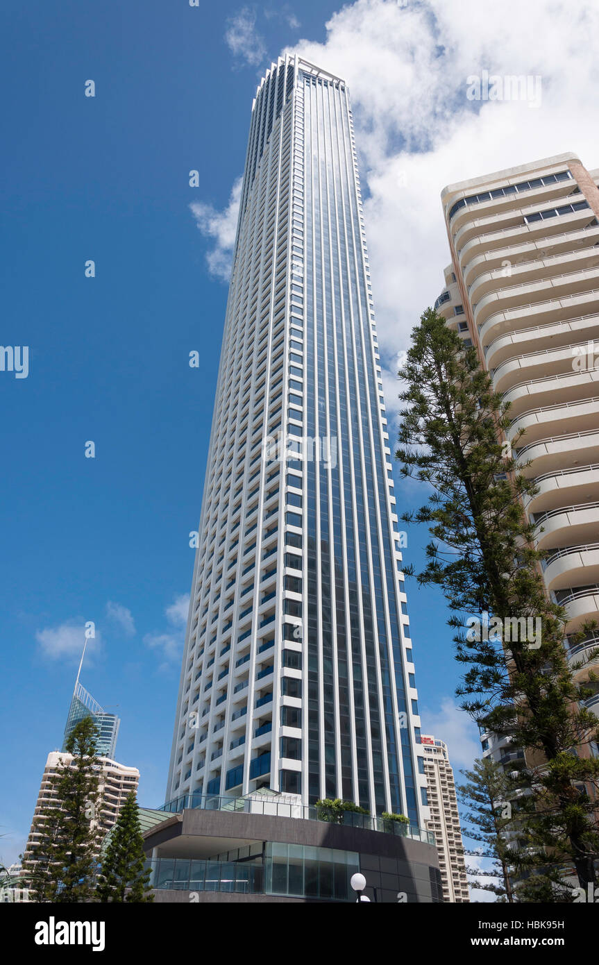 Peppers Soul Surfers Paradise building from The Esplanade, Surfers Paradise, City of Gold Coast, Queensland, Australia Stock Photo