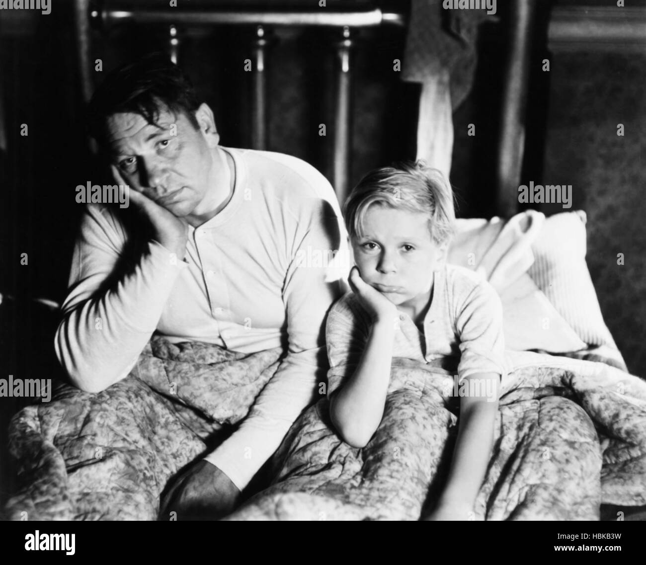 THE CHAMP, from left: Wallace Beery, Jackie Cooper, 1931 Stock Photo ...