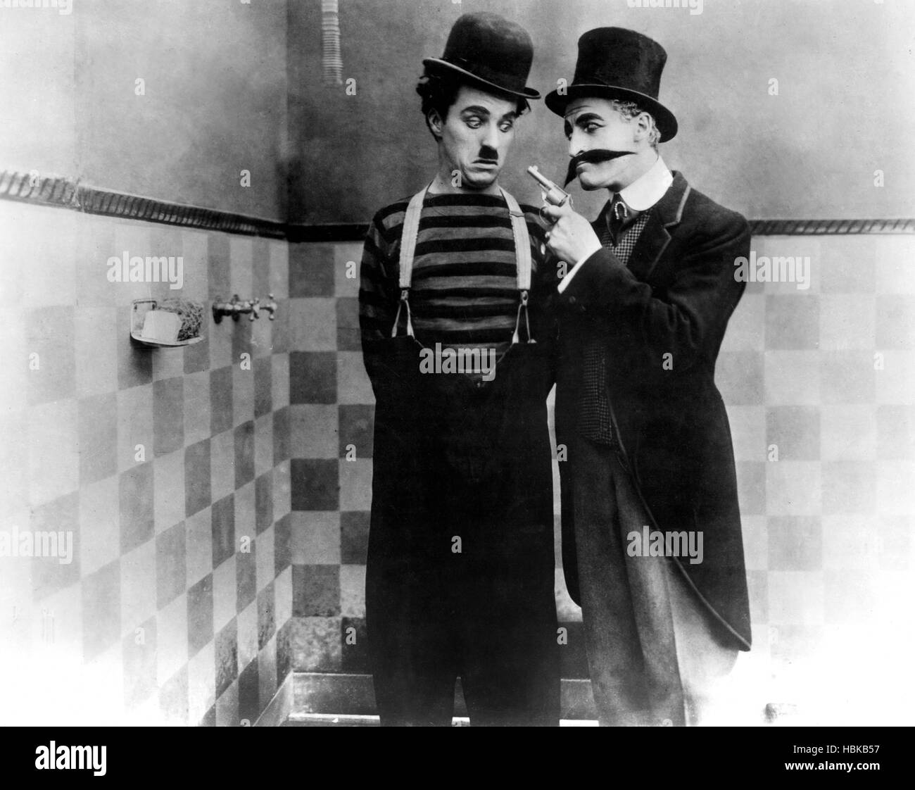 The Champion Charlie Chaplin Leo White 1915 Stock Photo Alamy