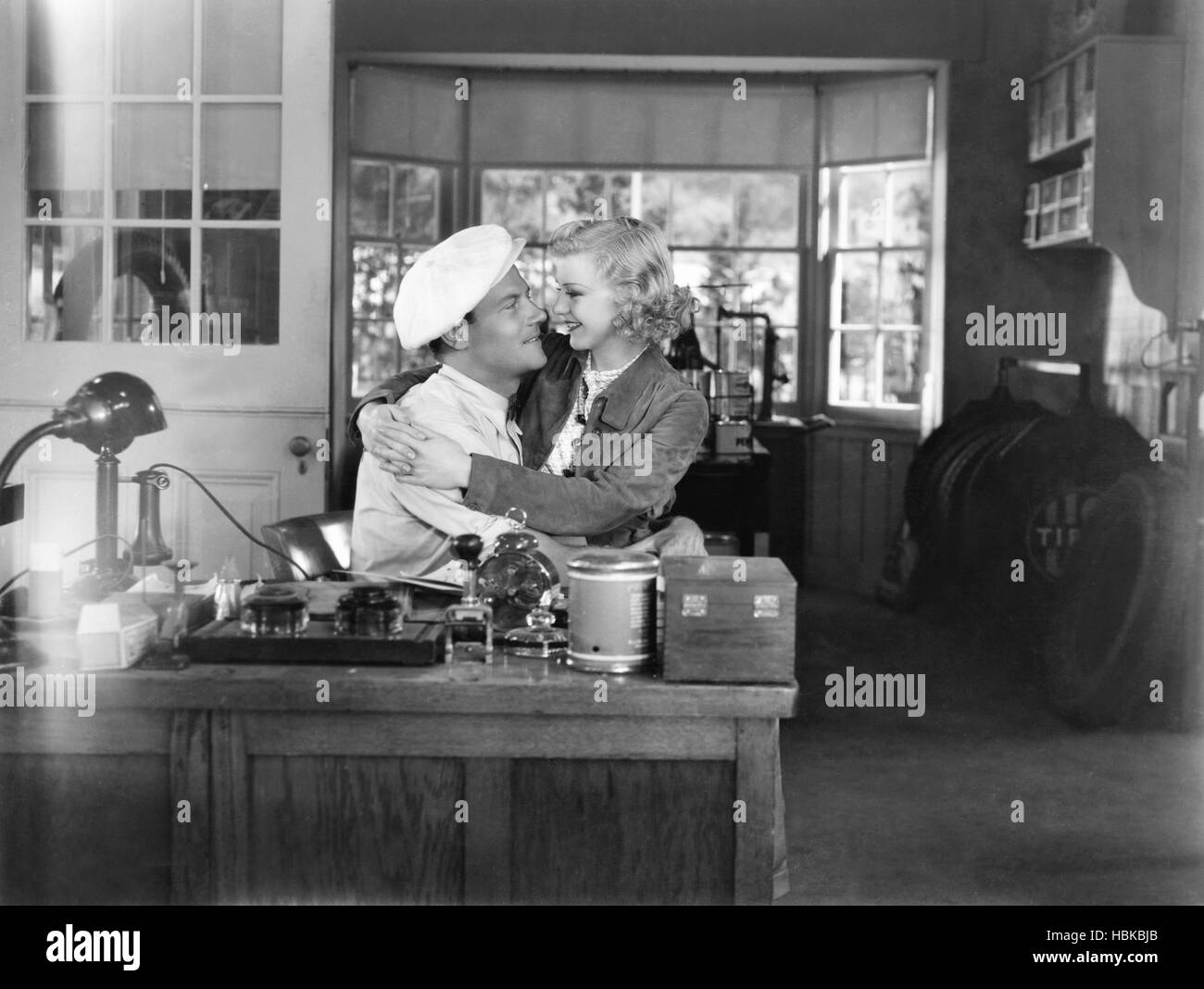 CHANCE AT HEAVEN, from left Joel McCrea, Ginger Rogers, 1933 Stock