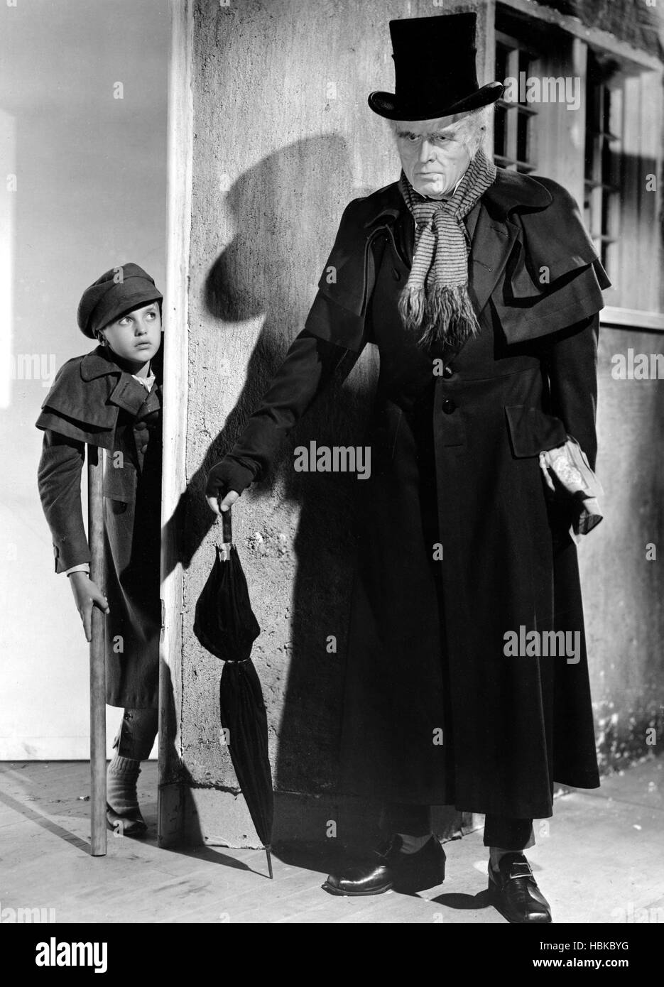 A CHRISTMAS CAROL, Reginald Owen(Ebenezer Scrooge), Terry Kilburn (Tiny