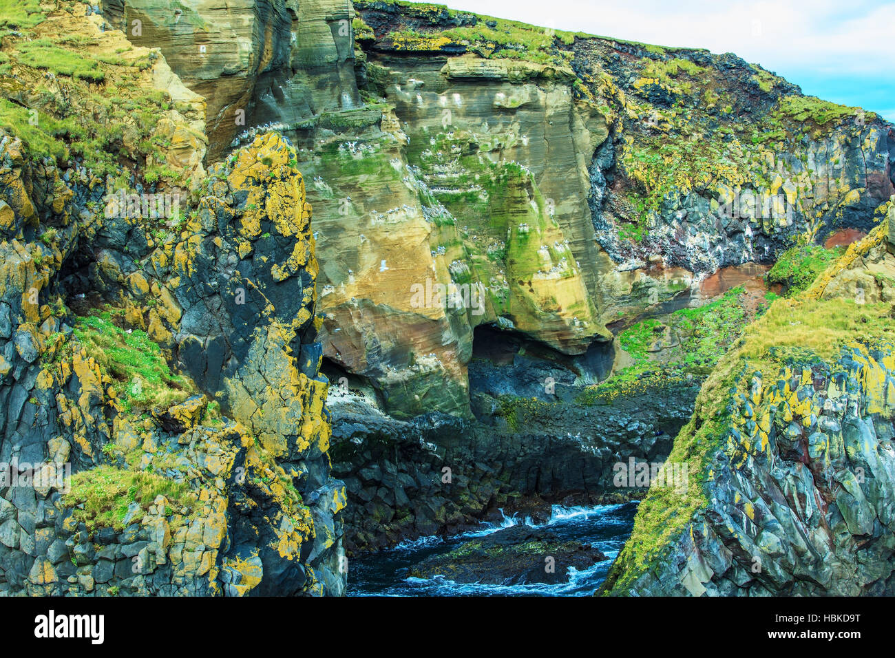 Rocks covered with moss Stock Photo - Alamy