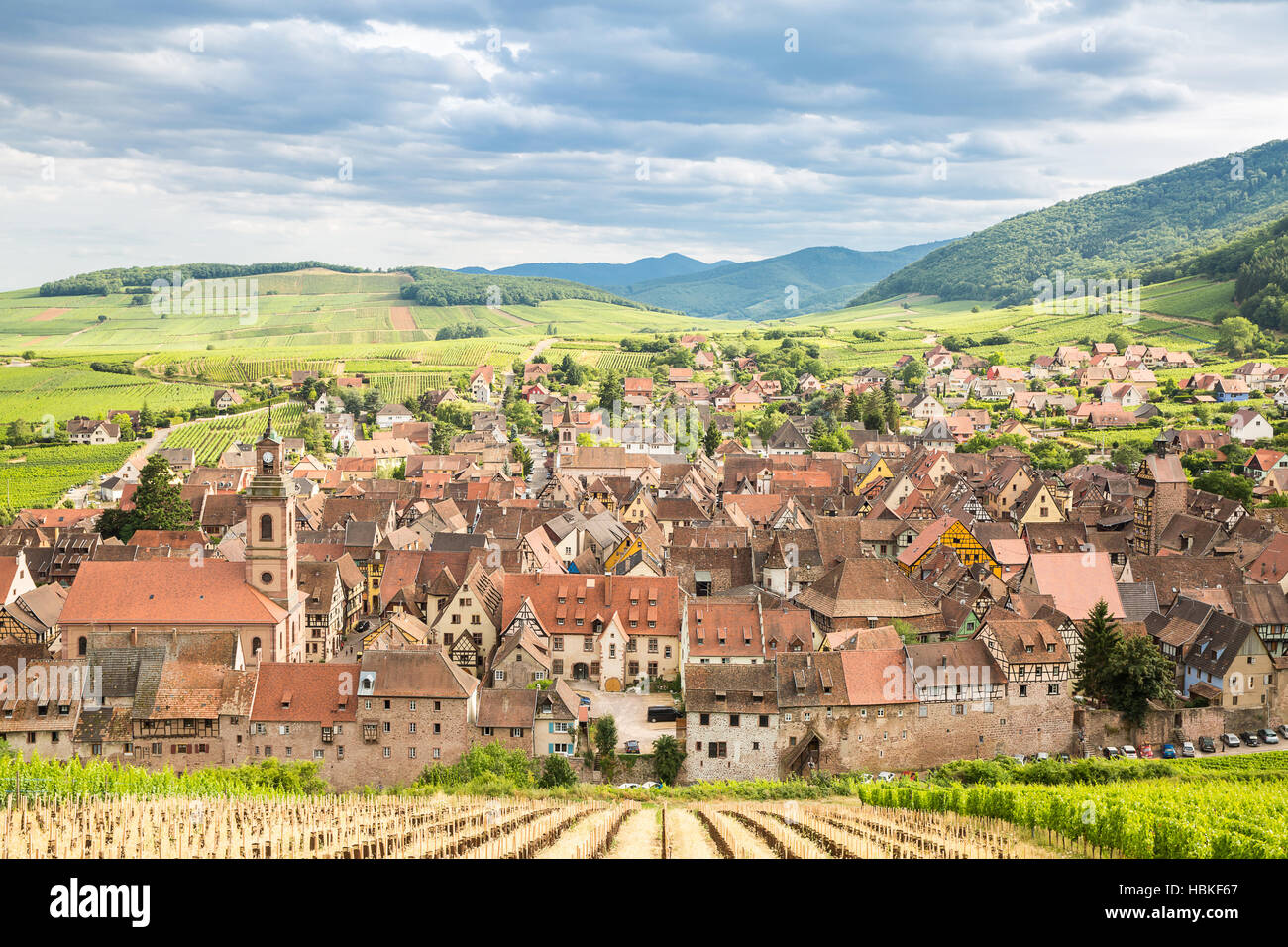 Riquewihr Alsace France Stock Photo