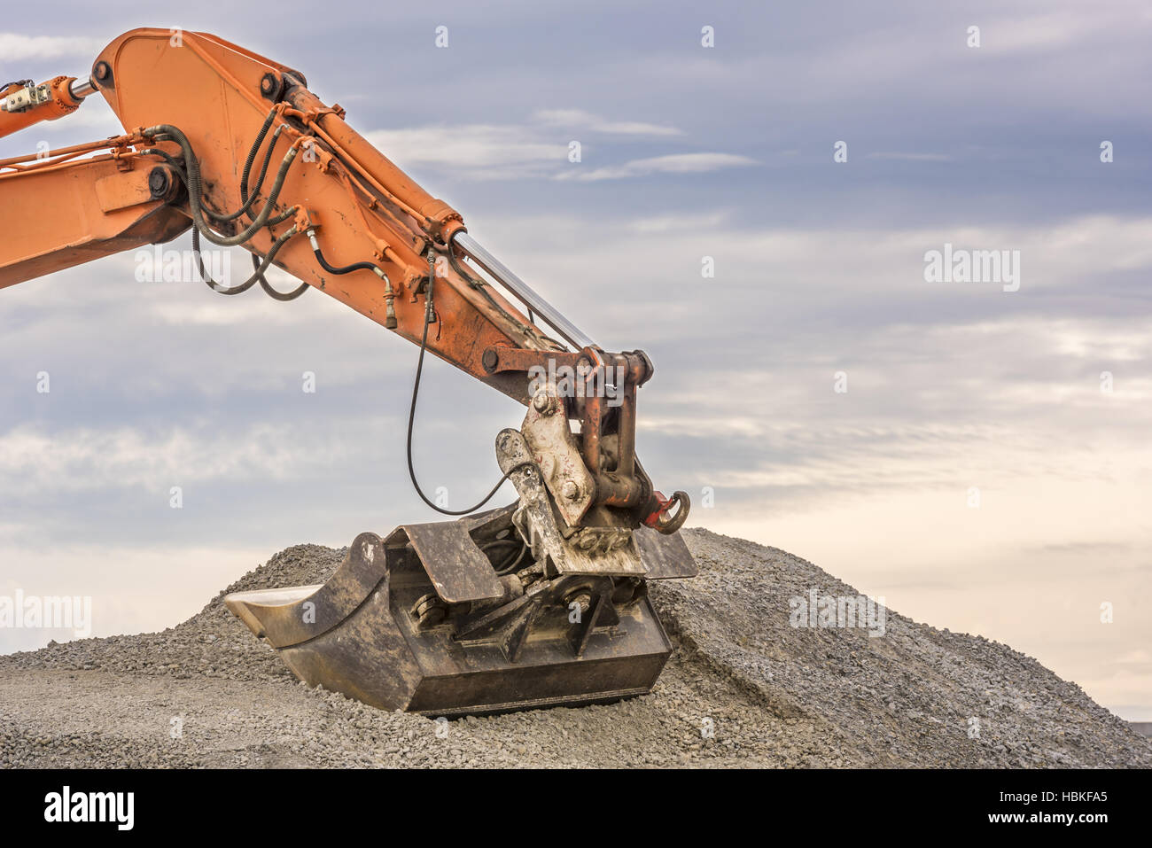 Excavator arm and bucket Stock Photo Alamy