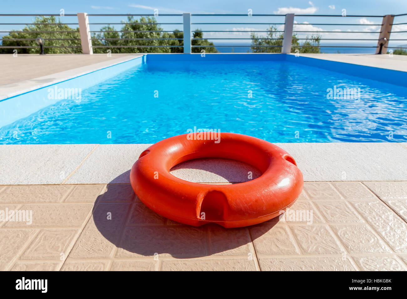 Pool life buoy hi-res stock photography and images - Alamy