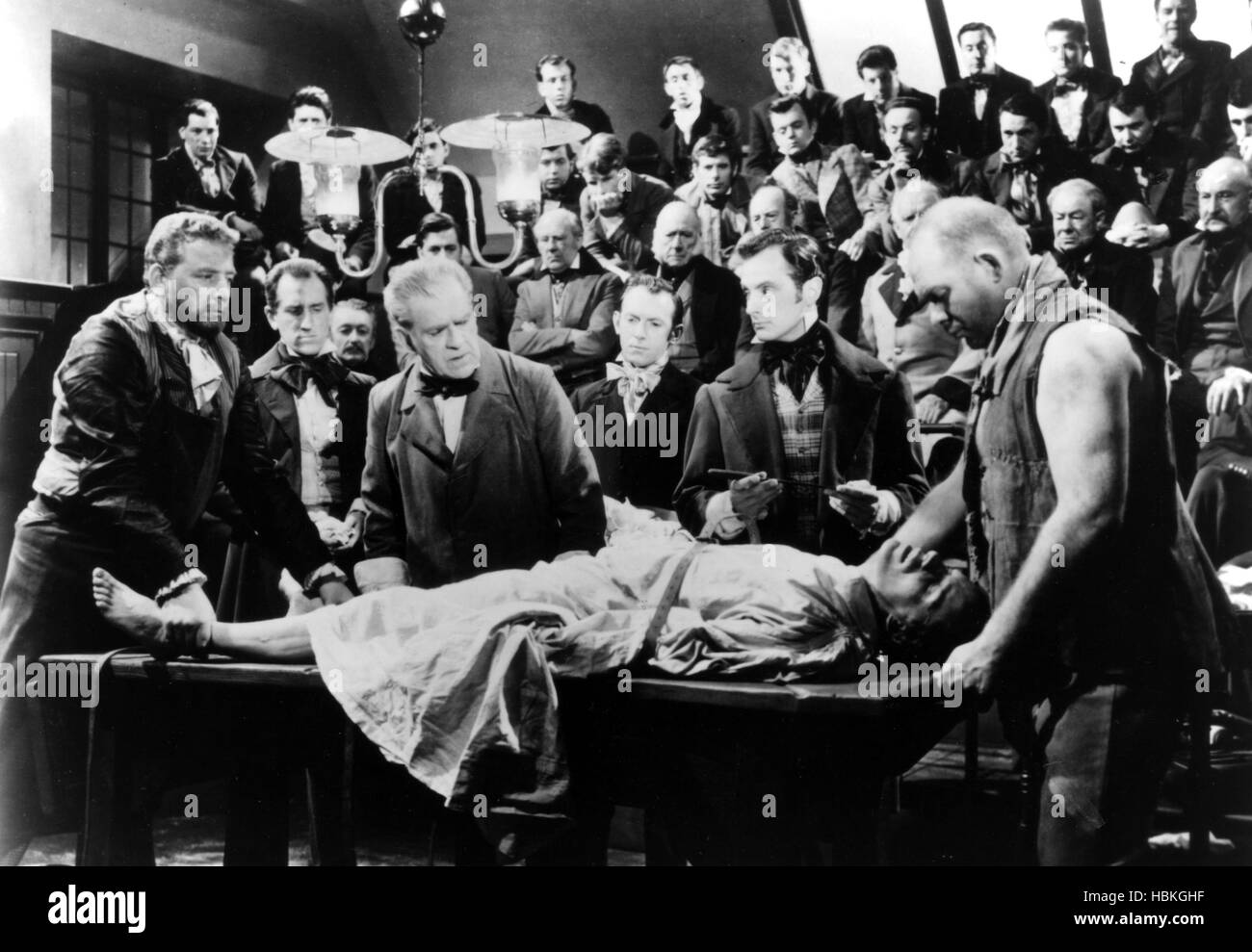 CORRIDORS OF BLOOD, Boris Karloff, Finlay Currie, Francis Matthew