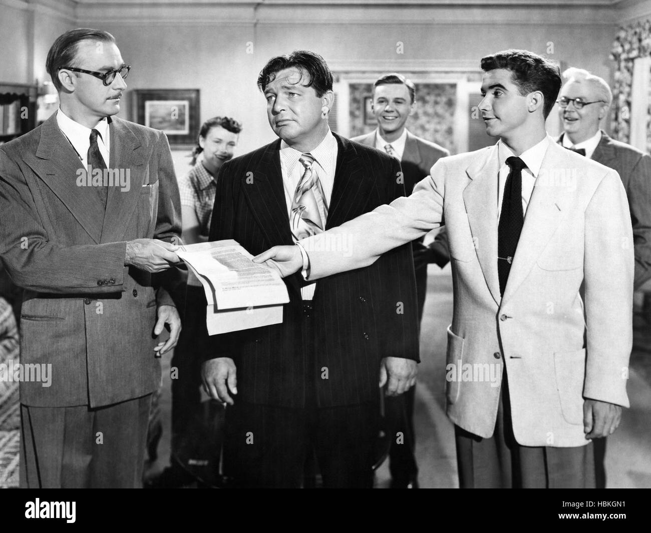 CORKY OF GASOLINE ALLEY, from left John Dehner, Gordon Jones, Scotty
