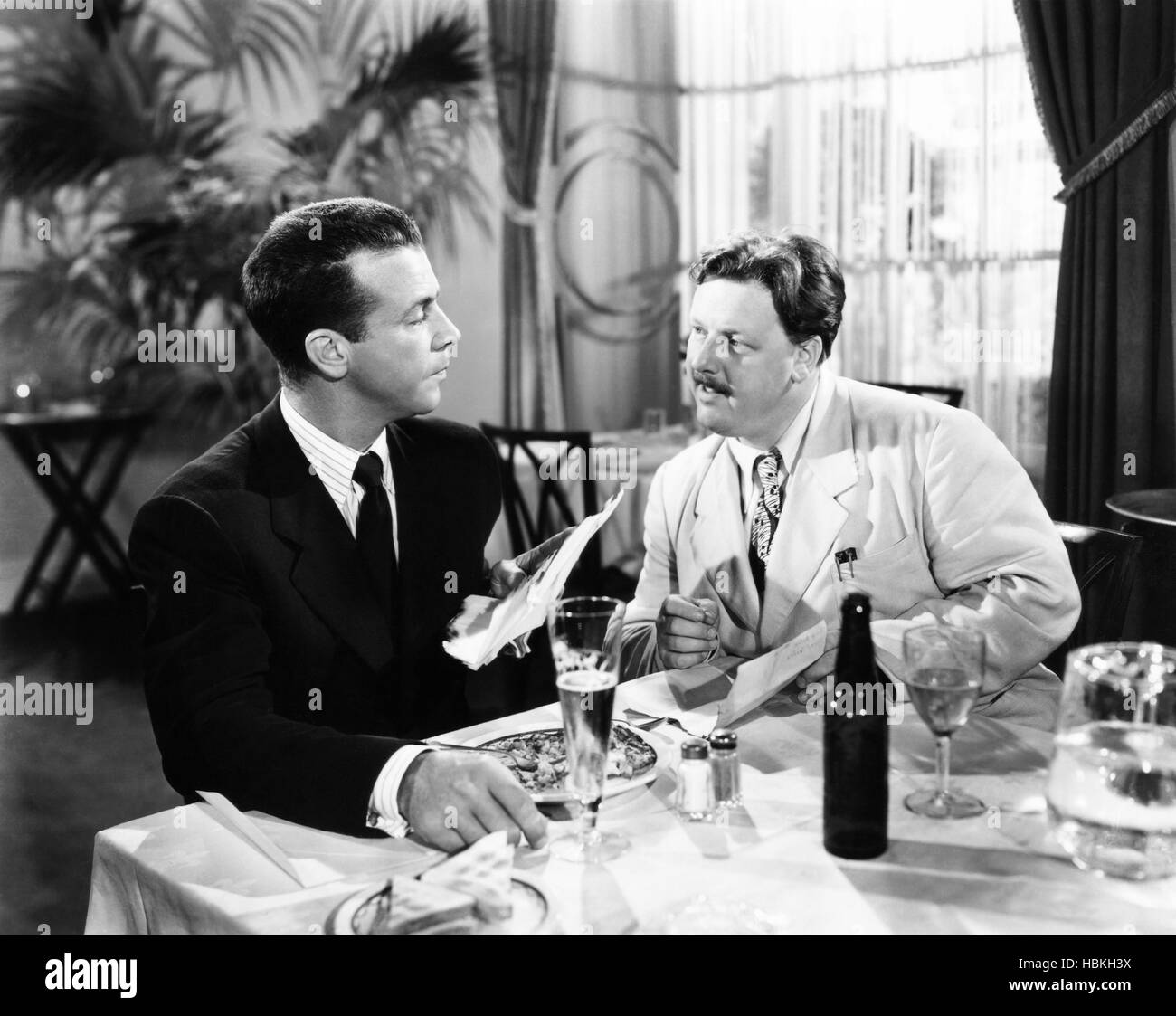 CORNERED, from left: Dick Powell, Walter Slezak, 1945 Stock Photo - Alamy