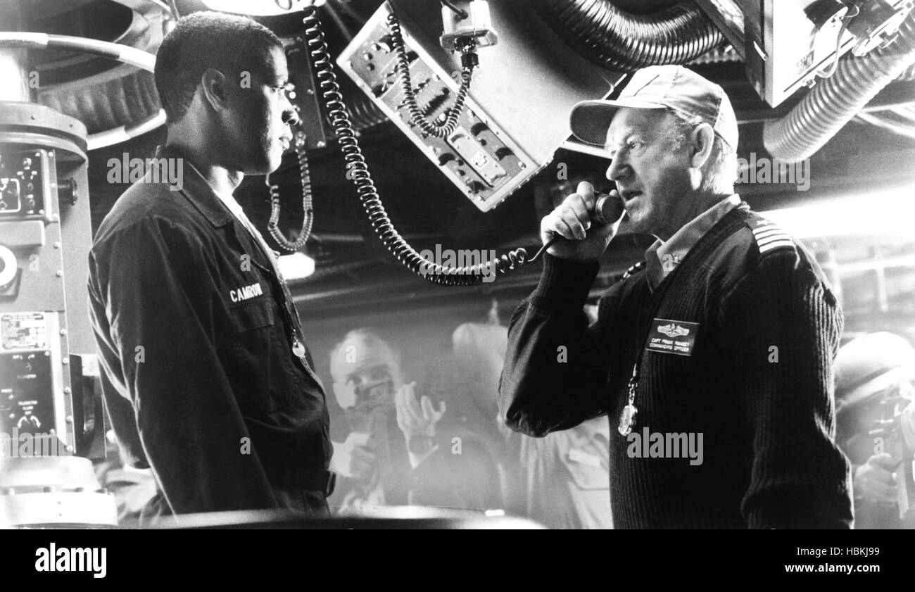 CRIMSON TIDE From Left Denzel Washington Gene Hackman 1995 Buena 