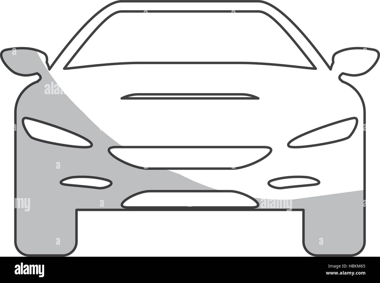 car frontview icon image vector illustration design Stock Vector Image ...