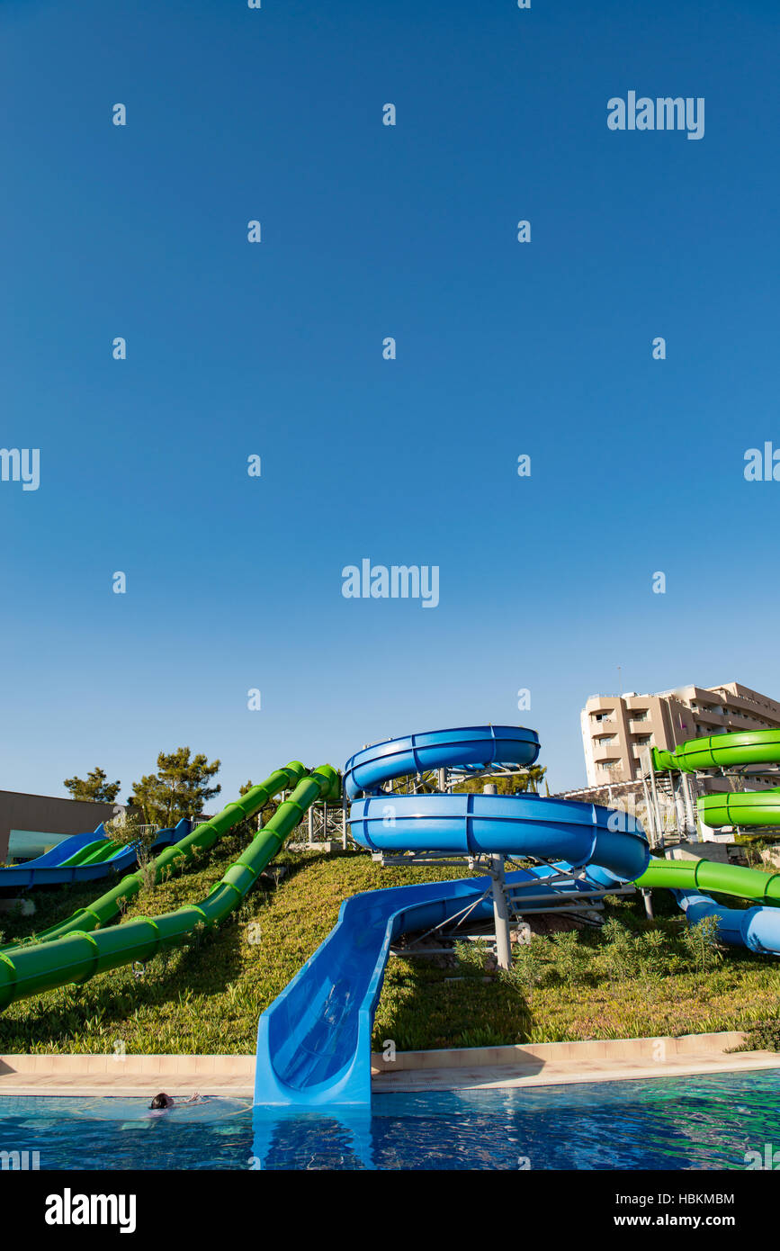 Water entertainment part of swimming pool Stock Photo Alamy