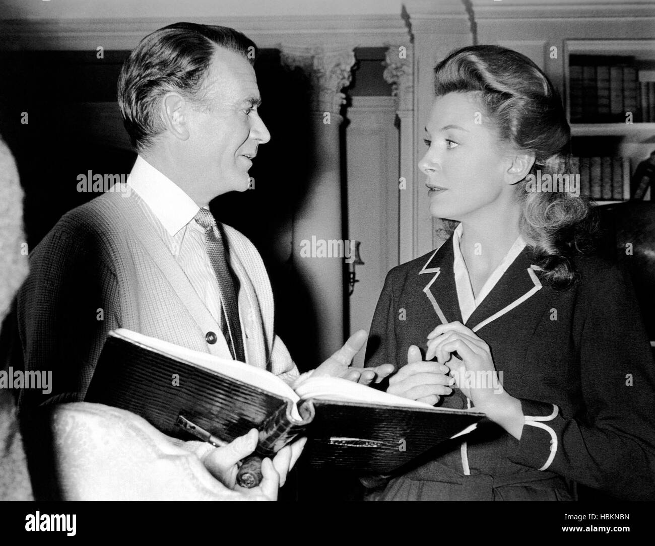 The Chalk Garden, From Left, John Mills, Deborah Kerr, On-set, In 