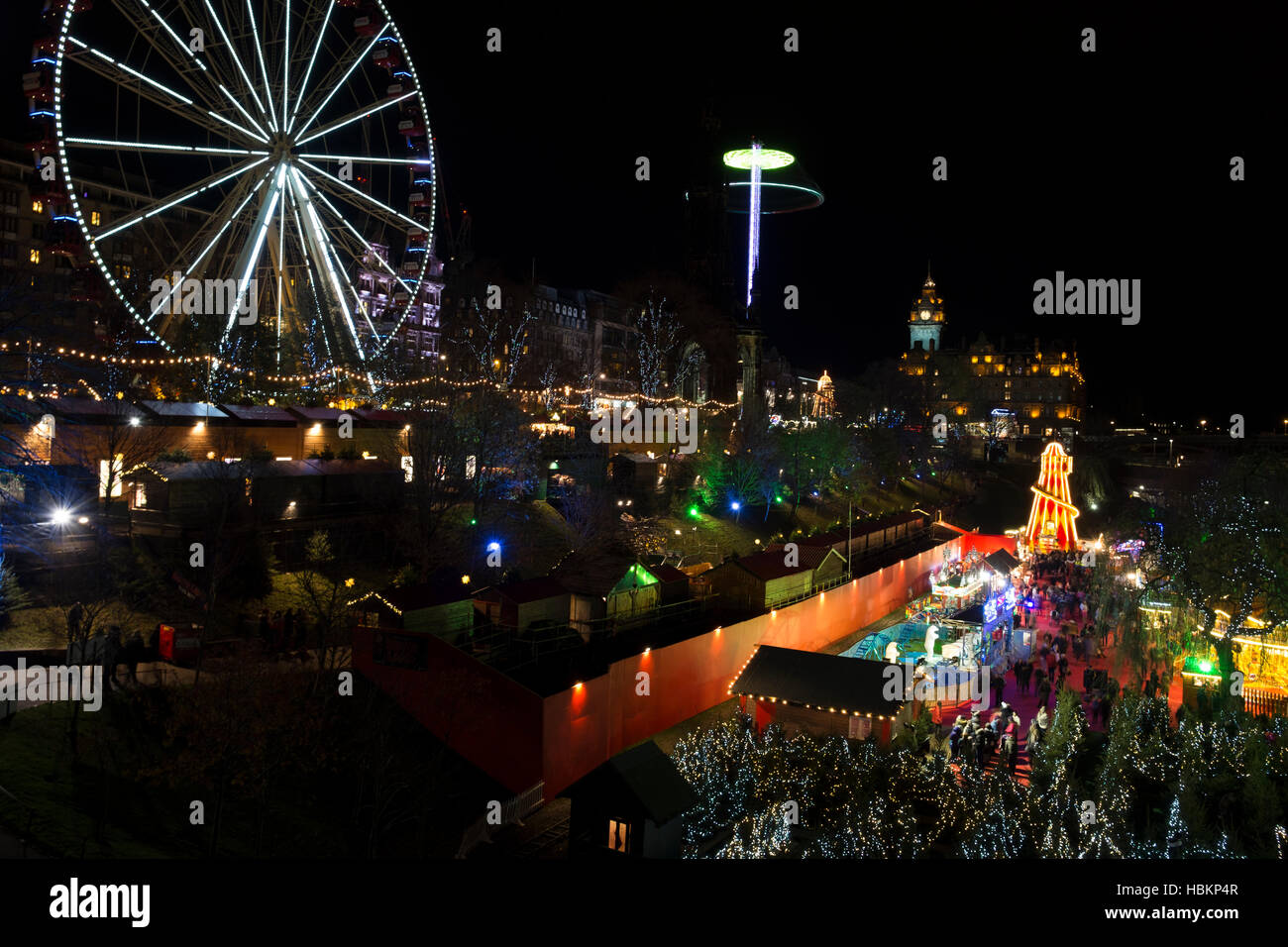 Liverpool Christmas Market Stock Photo Alamy