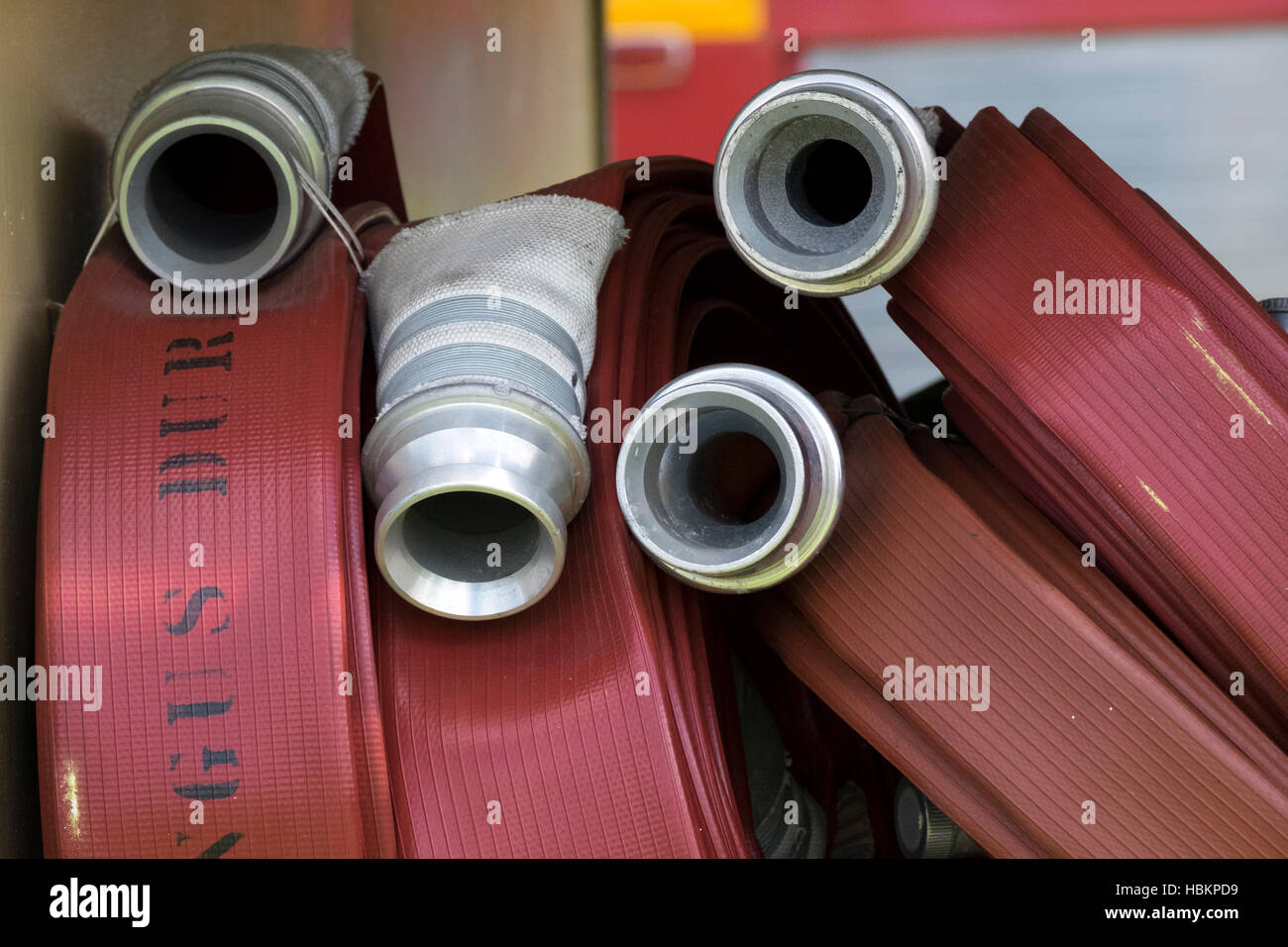 Old Fire Hose Stock Photo