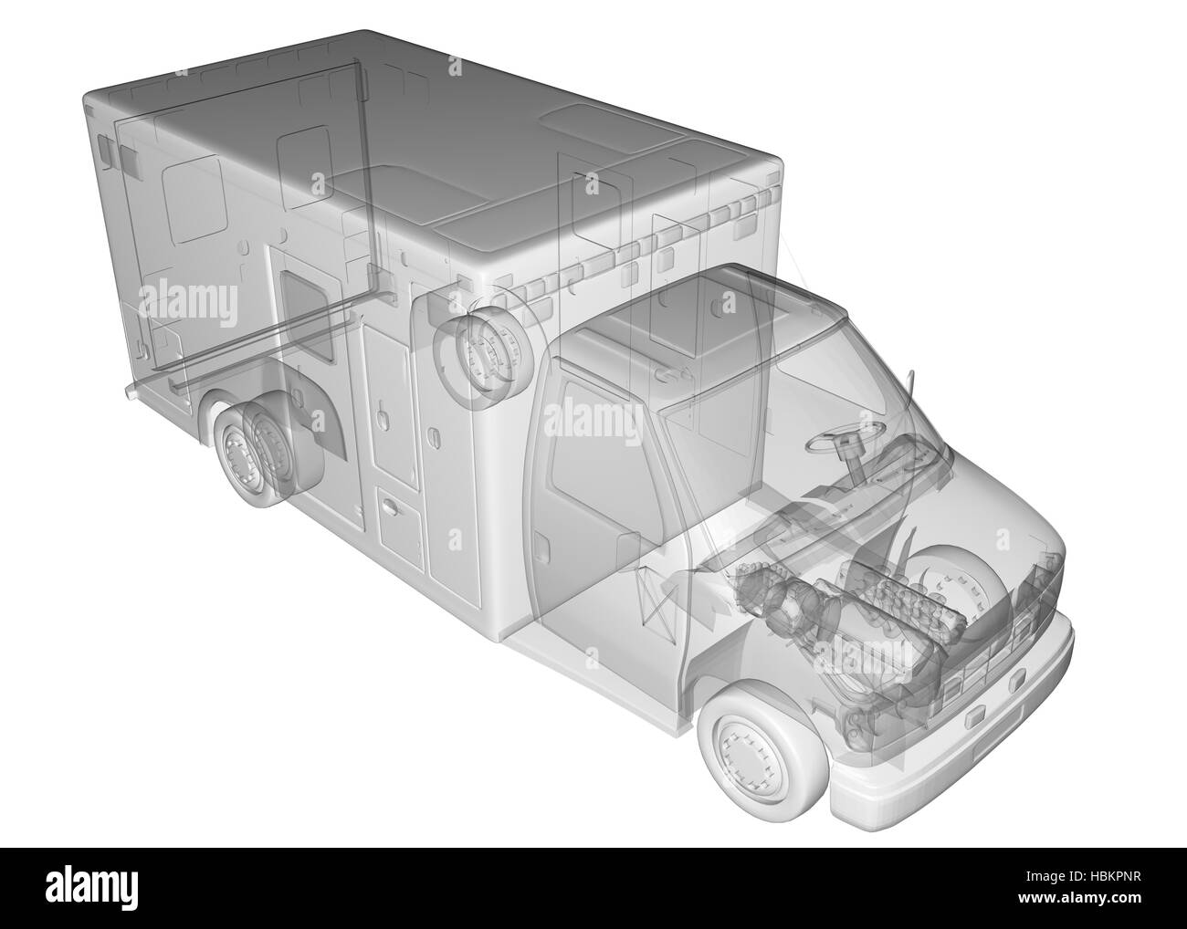 transparent Ambulance truck Isolated Stock Photo - Alamy