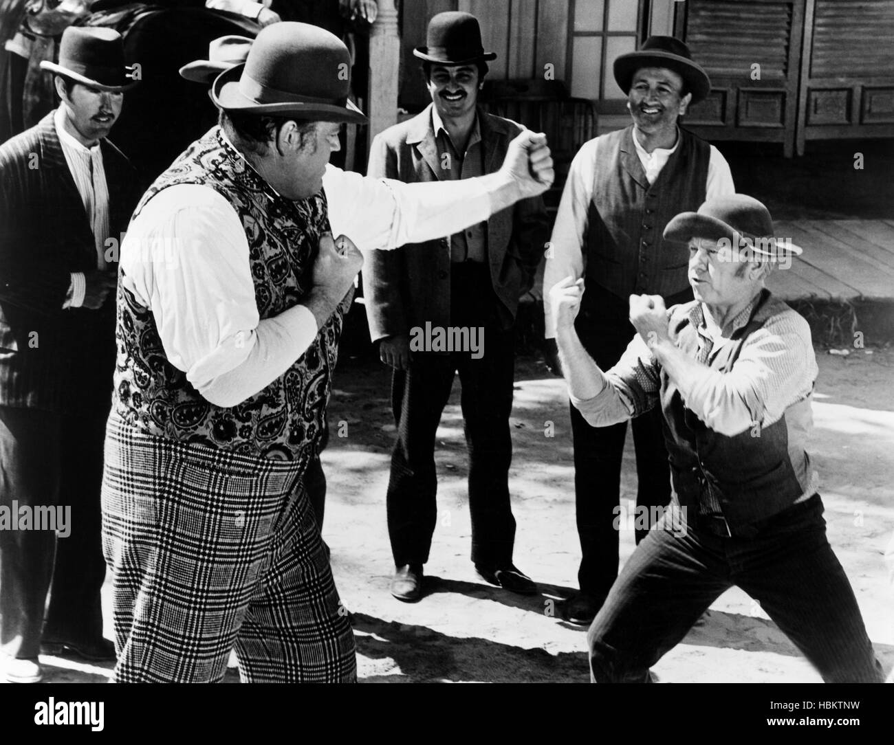 COCKEYED COWBOYS OF CALICO COUNTY, front from left: Dan Blocker, Mickey ...