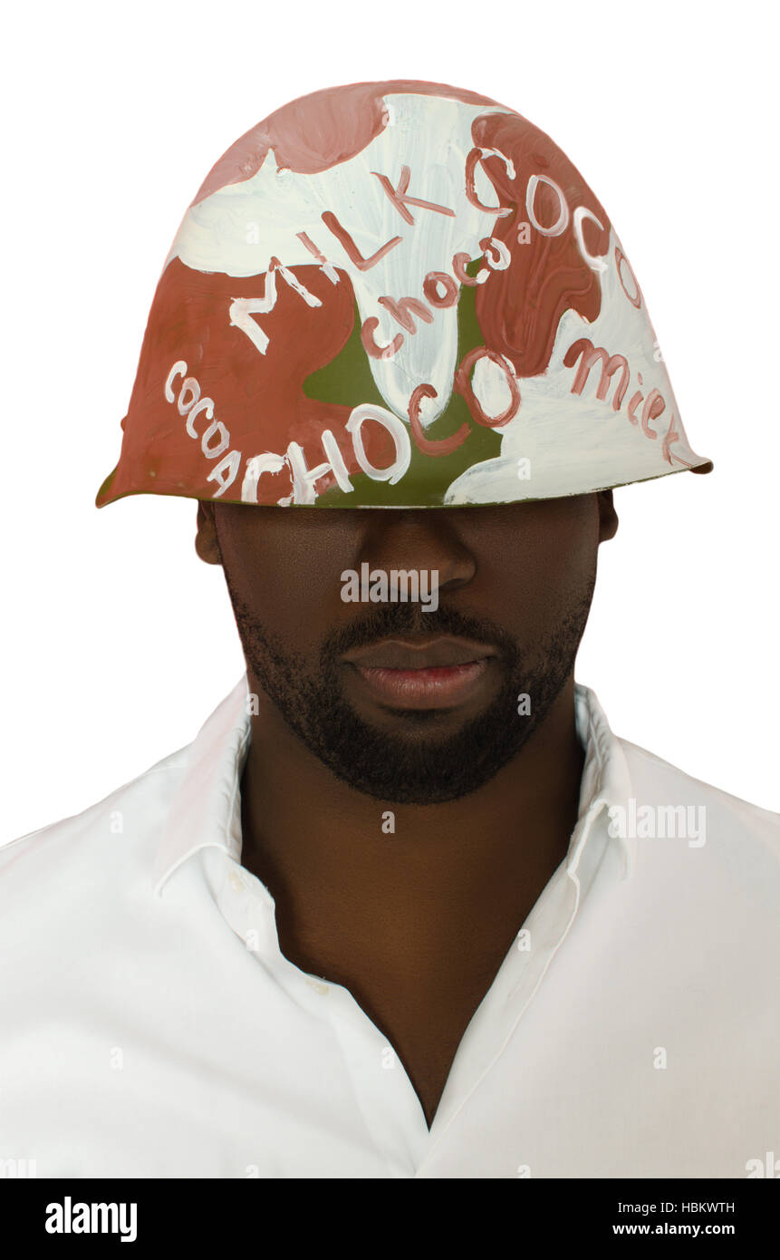 black in chocolate helmet Stock Photo Alamy