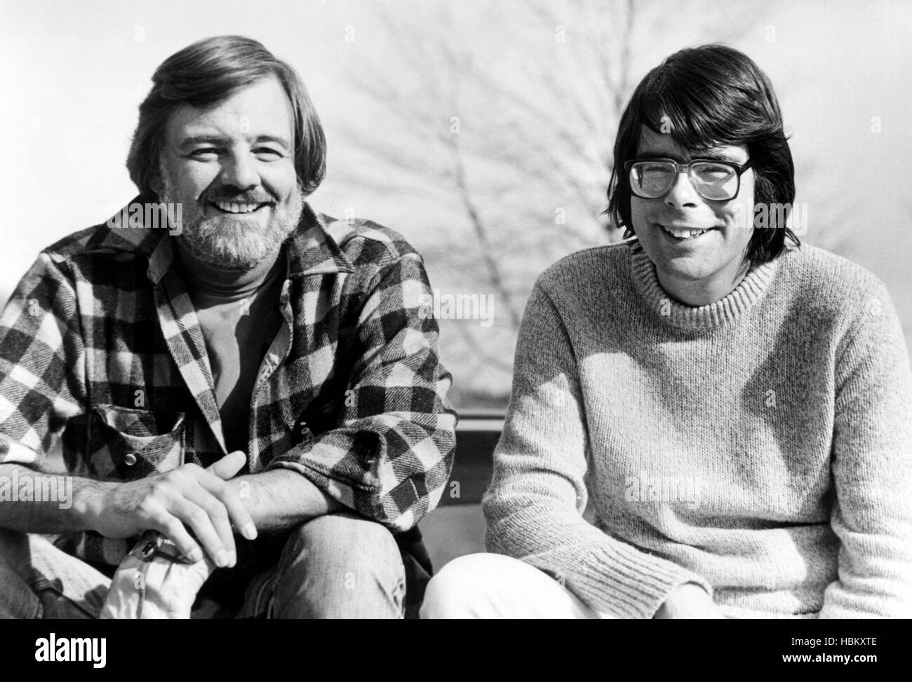 CREEPSHOW, director Romero, writer Stephen King on set, 1982, (c