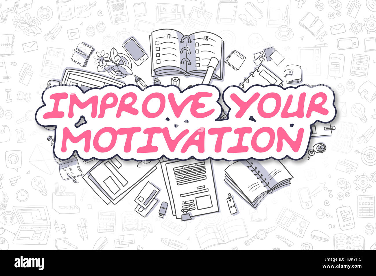 Improve Your Motivation - Business Concept. Stock Photo