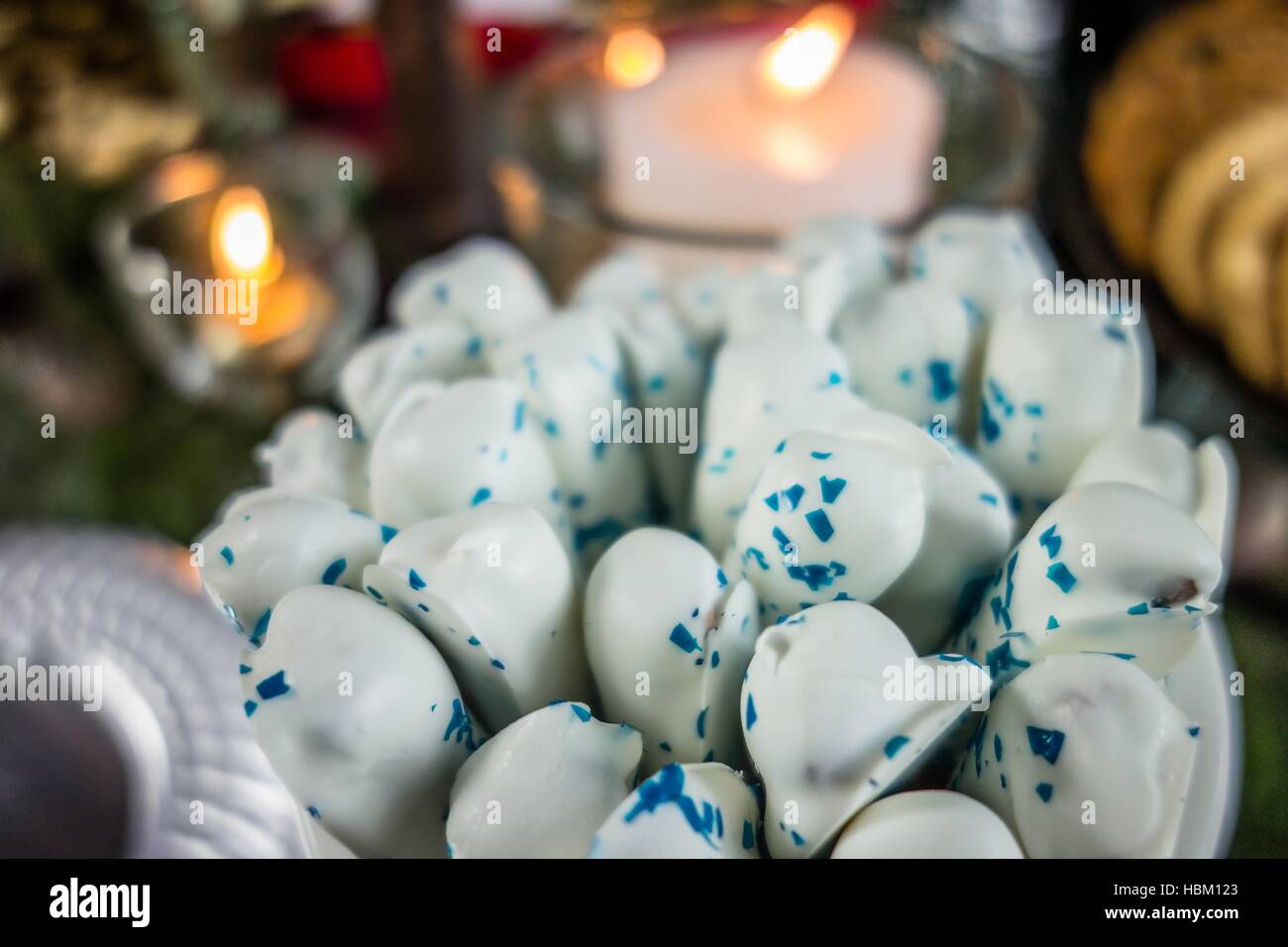 Homemade white Chocolate Covered Pretzels Stock Photo Alamy